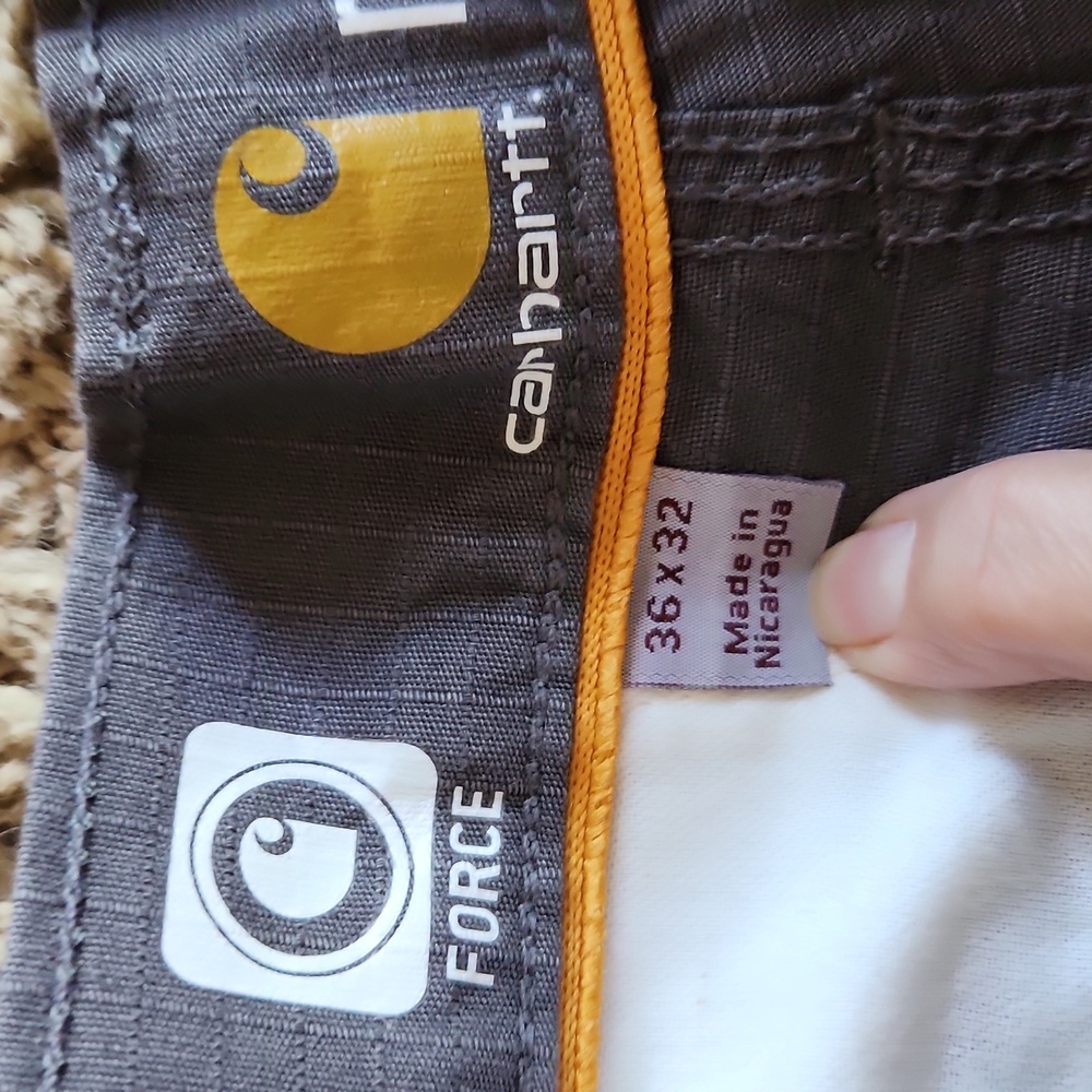 Carhartt NWT  Men's Relaxed Fit Gray Cargo Pant Size 36x32 - Picture 5 of 10